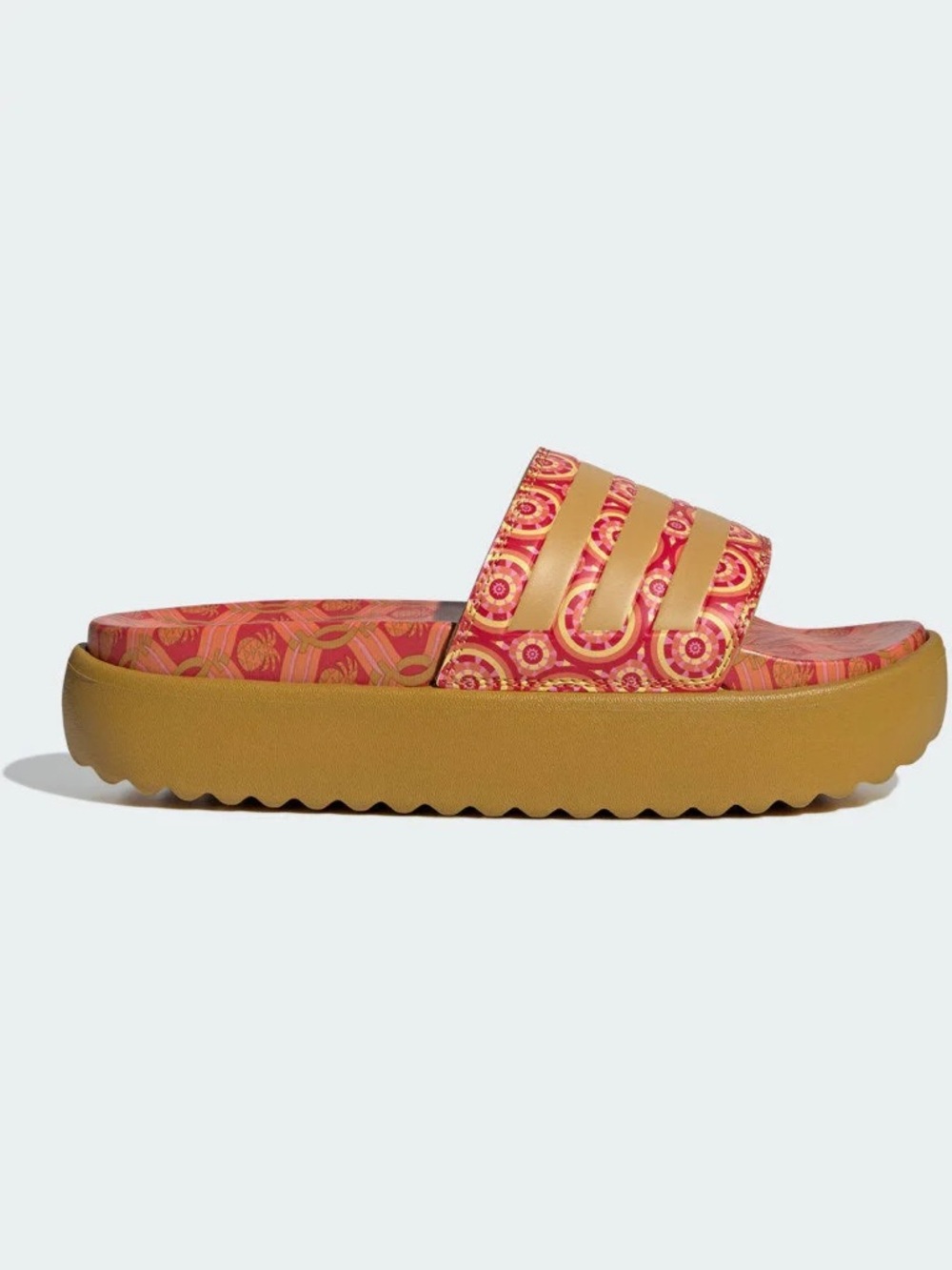 Brand new! adidas x Farm Rio Adilette Platform Slides Sandals Women’s Size 8